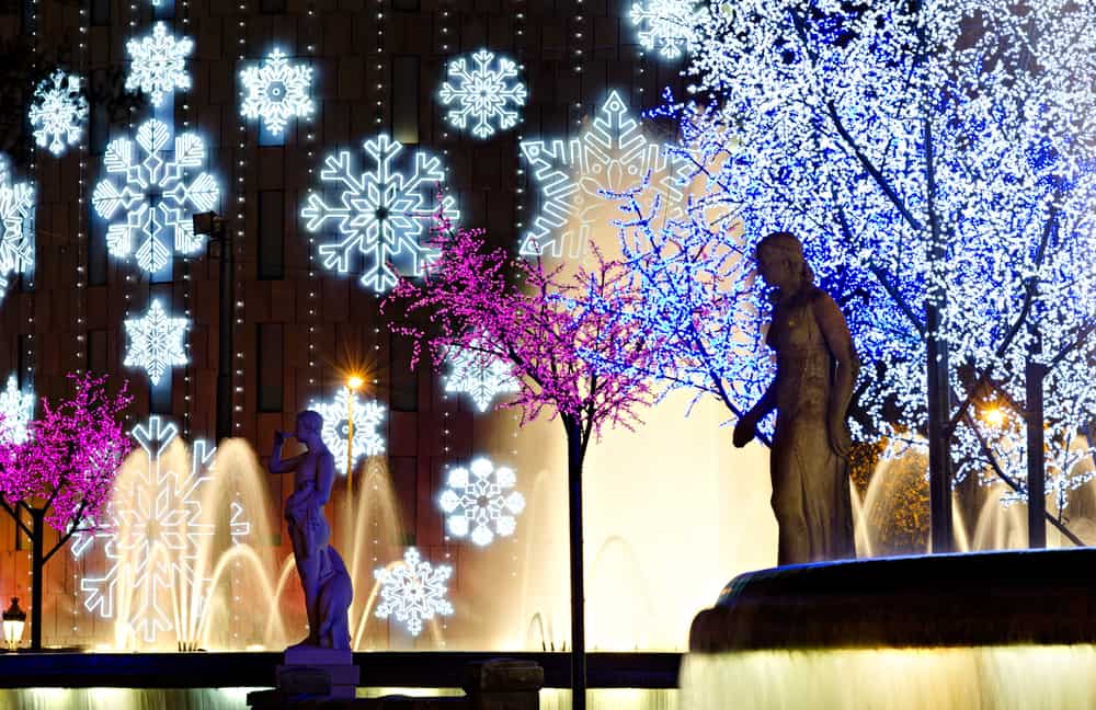 Christmas in Plaza Catalunya, Barcelona, Spain