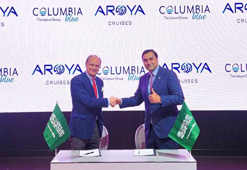 Cruise Saudi collaborates with COLUMBIA blue, for new premium cruise line AROYA Cruises