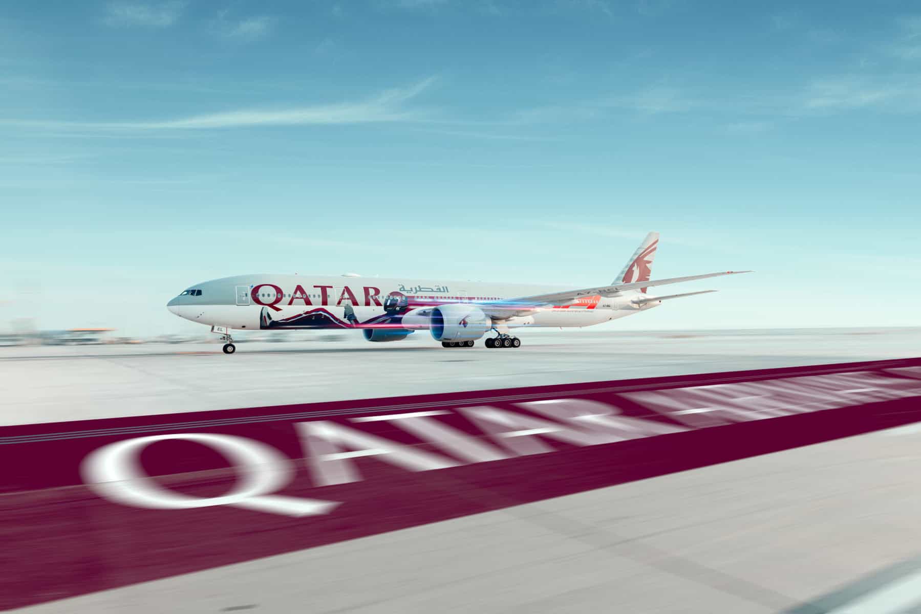 Qatar Airways unveils new livery ahead of FORMULA 1® QATAR AIRWAYS QATAR GRAND PRIX 2023